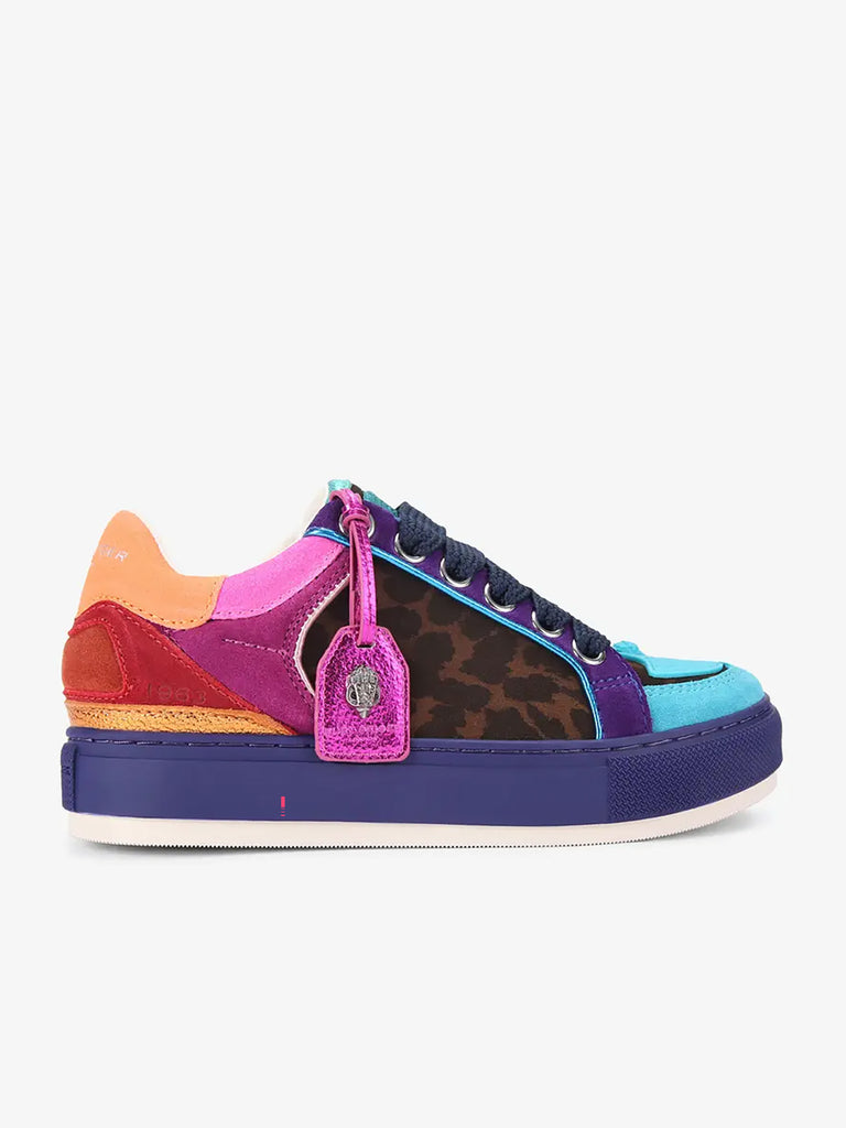 KURT GEIGER sneakers donna southbank tag suede multicolor