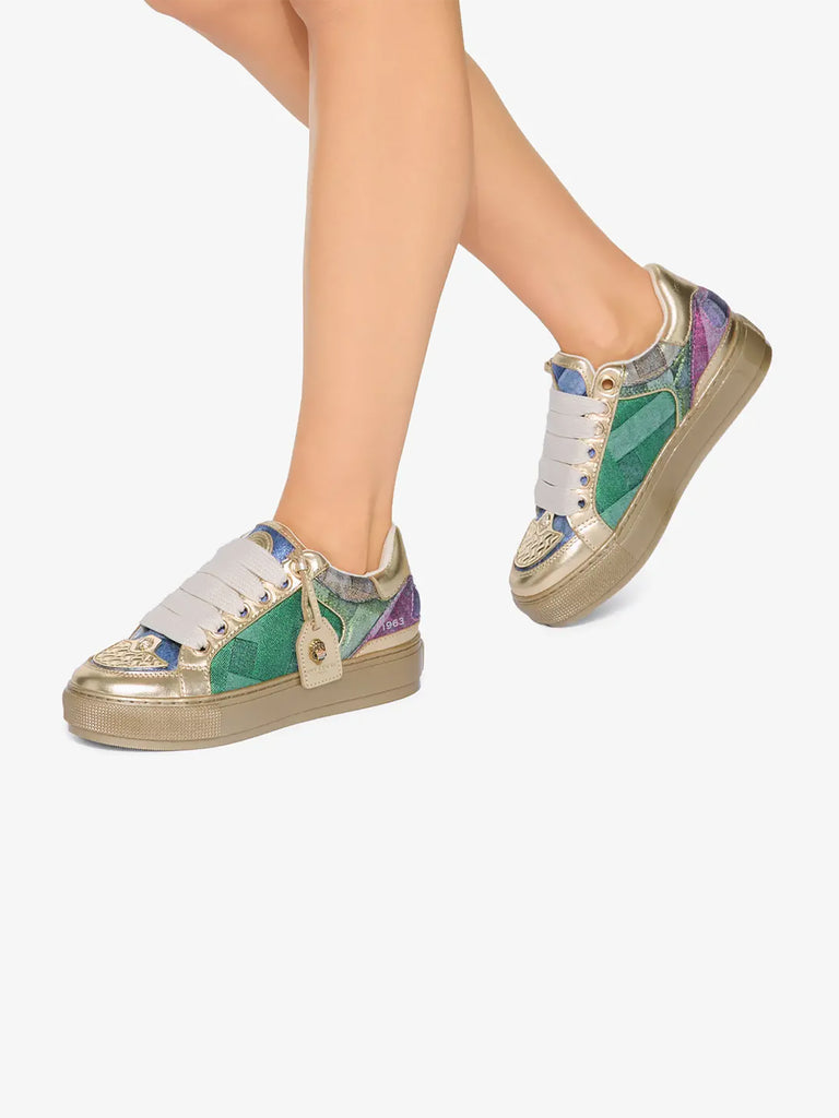 KURT GEIGER sneakers donna southbank tag suede beige