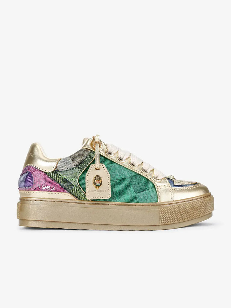 KURT GEIGER sneakers donna southbank tag suede beige