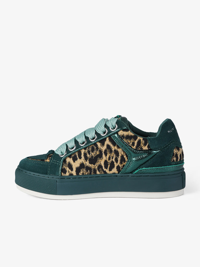 KURT GEIGER sneakers donna southbank tag suede verde