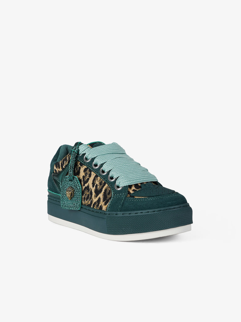 KURT GEIGER sneakers donna southbank tag suede verde