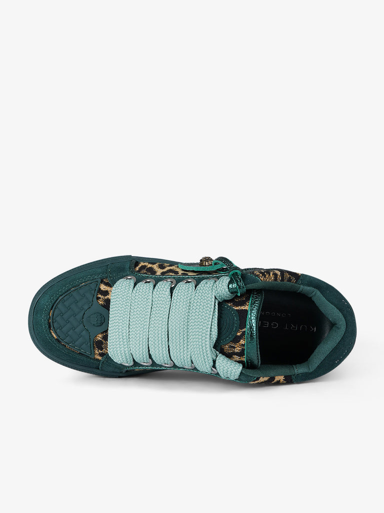 KURT GEIGER sneakers donna southbank tag suede verde
