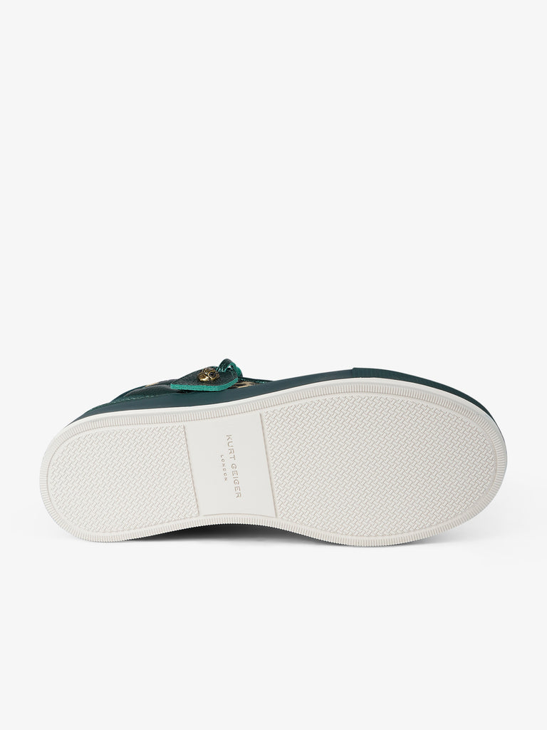 KURT GEIGER sneakers donna southbank tag suede verde
