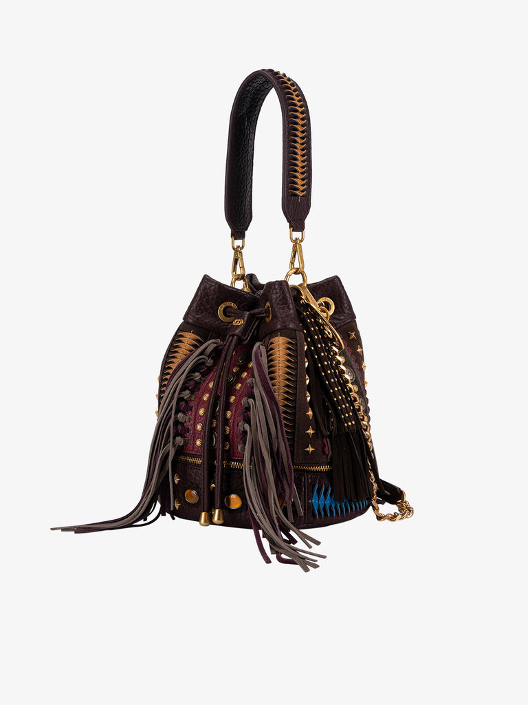 LA CARRIE borsa a spalla donna jungle marrone