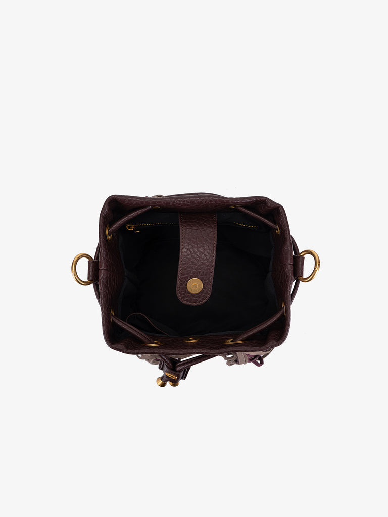 LA CARRIE borsa a spalla donna jungle marrone