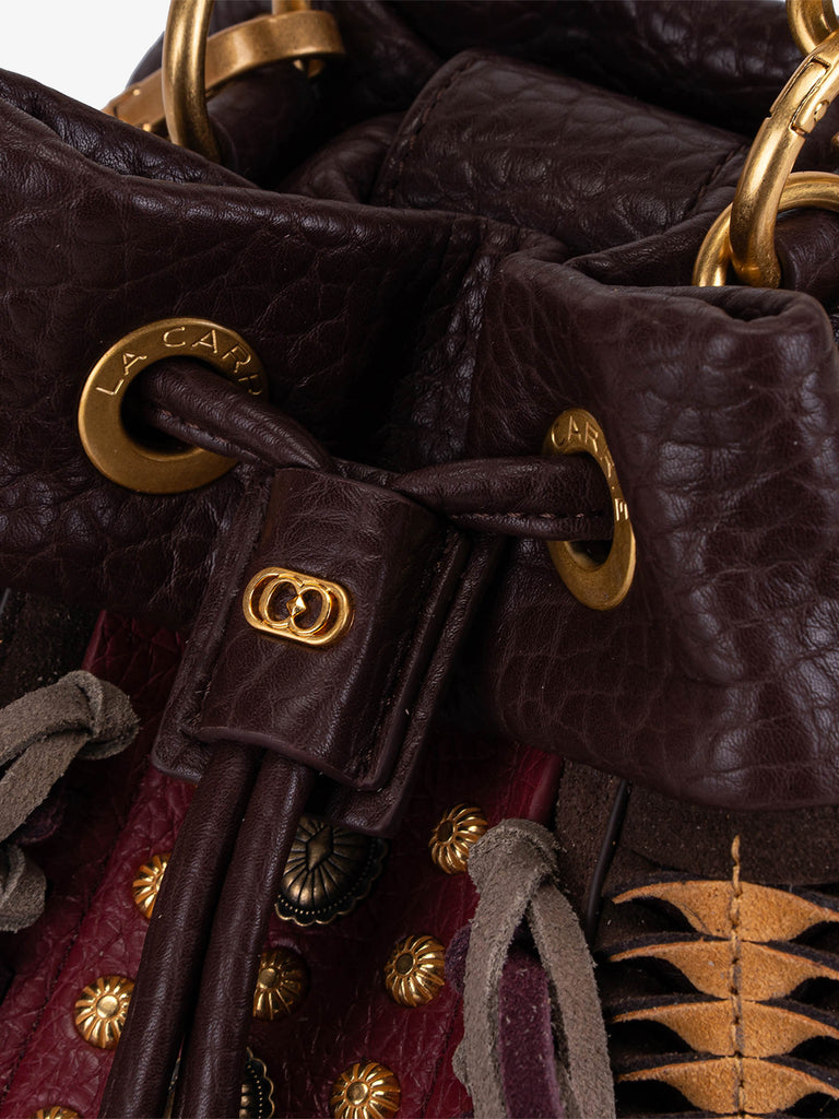 LA CARRIE borsa a spalla donna jungle marrone