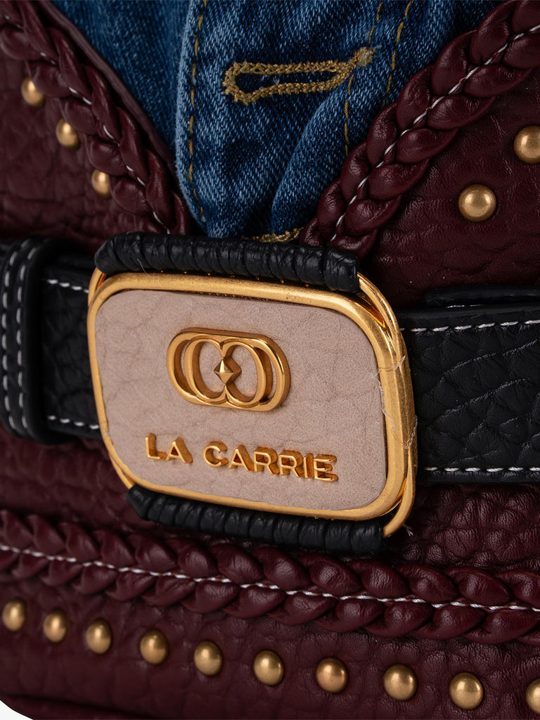 LA CARRIE borsa a spalla donna bagghy bordeaux