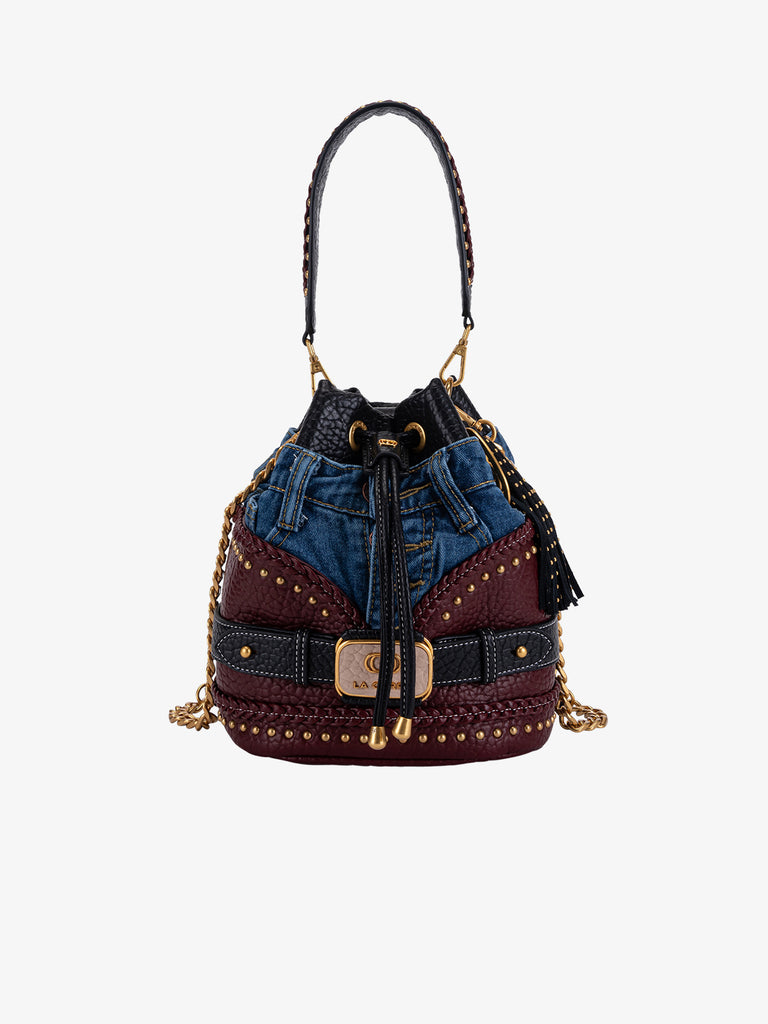 LA CARRIE borsa a spalla donna bagghy bordeaux