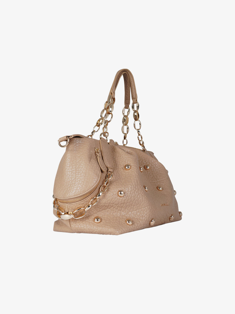 LA CARRIE borsa a spalla donna navajo shopper beige