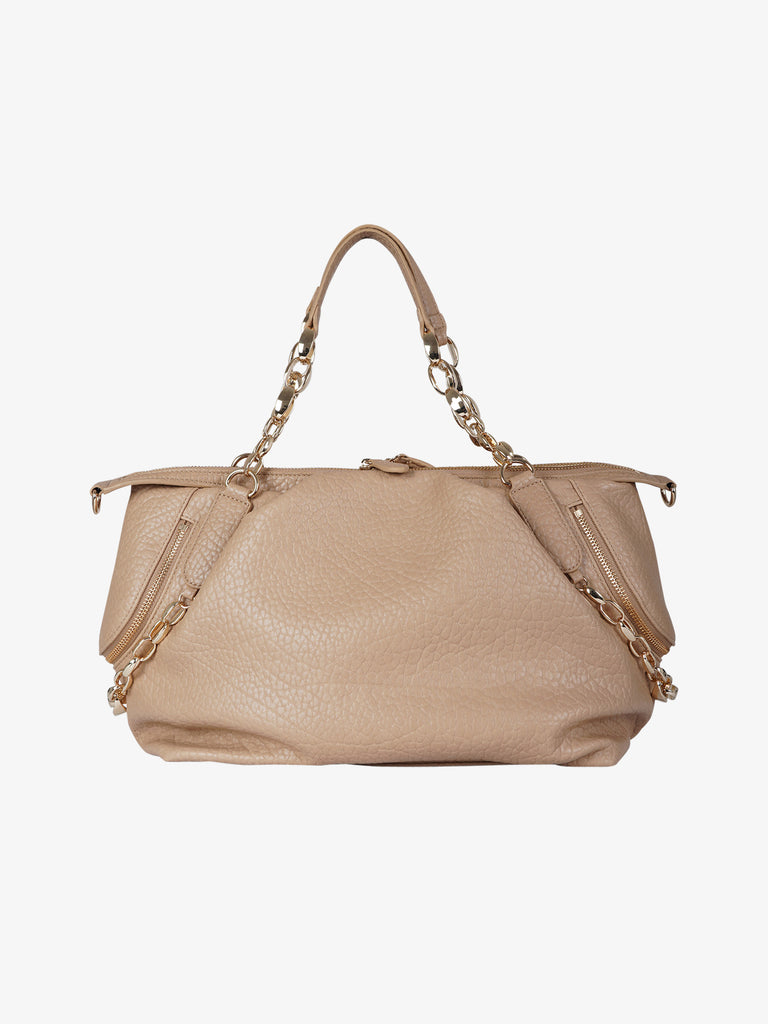 LA CARRIE borsa a spalla donna navajo shopper beige