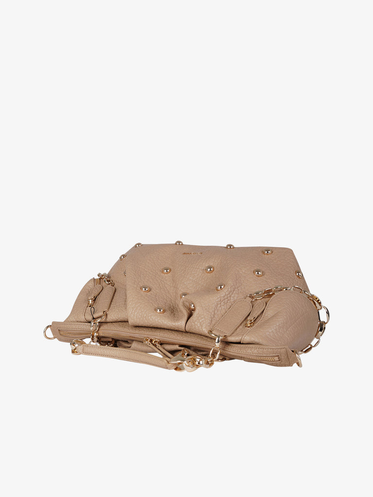 LA CARRIE borsa a spalla donna navajo shopper beige