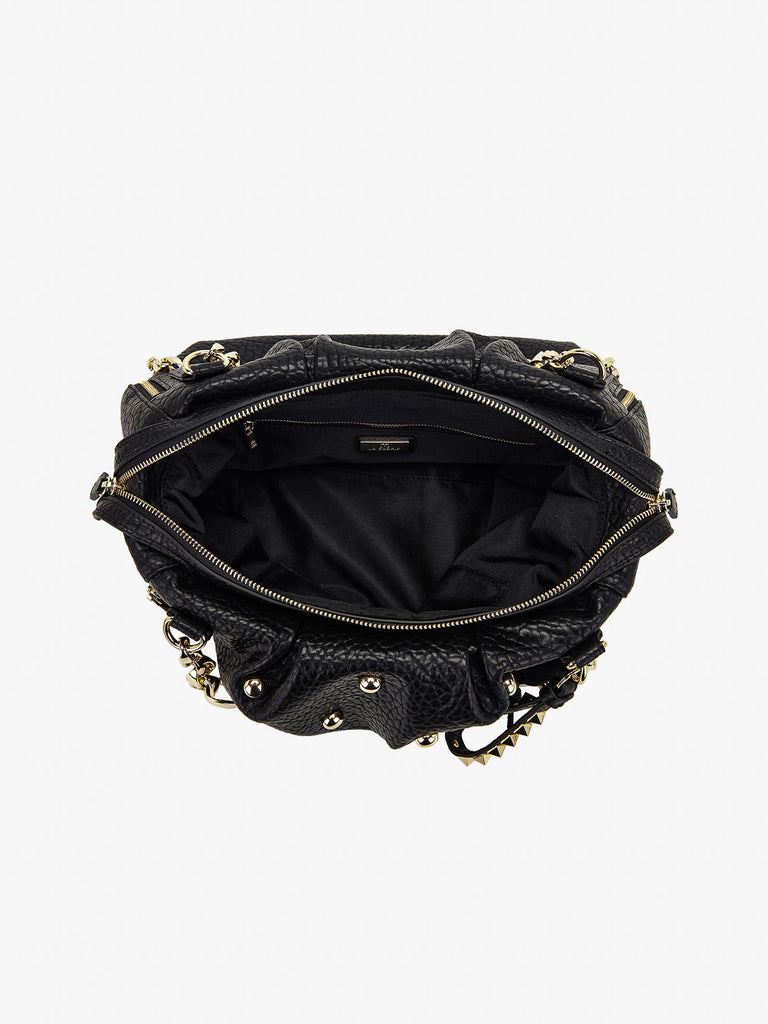 LA CARRIE borsa a spalla donna navajo shopper nero