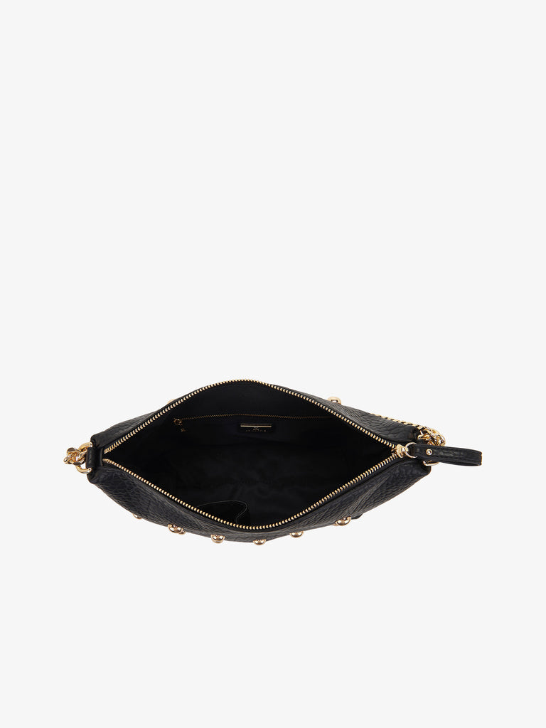 LA CARRIE borsa a spalla donna navajo zip nero