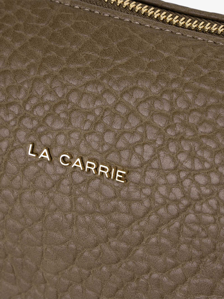 LA CARRIE borsa a spalla donna navajo zip marrone