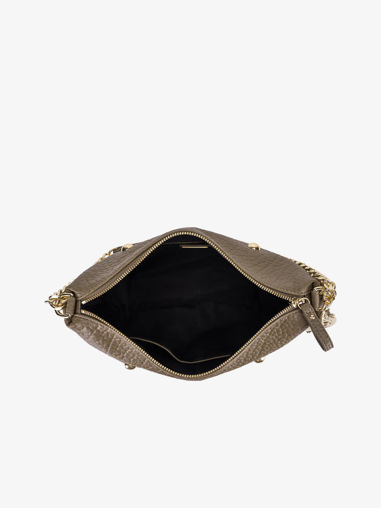 LA CARRIE borsa a spalla donna navajo zip marrone