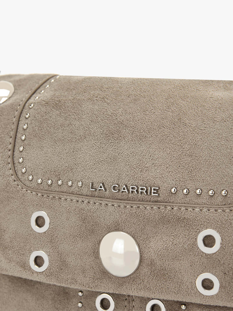LA CARRIE borsa a spalla donna ethnic stephy suede marrone