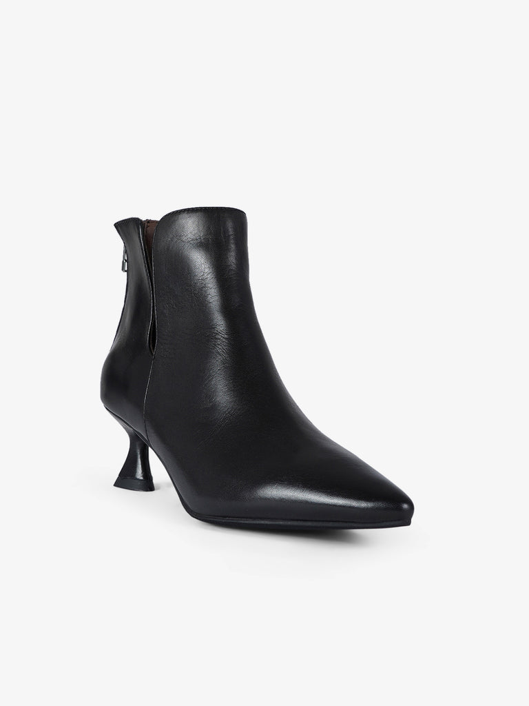 LA VITRINA tronchetti donna assisi 50 pelle nero