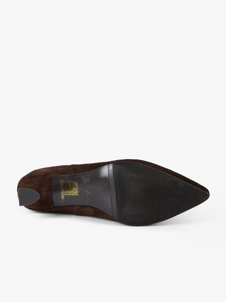 LA VITRINA tronchetti donna assisi 50 pelle marrone