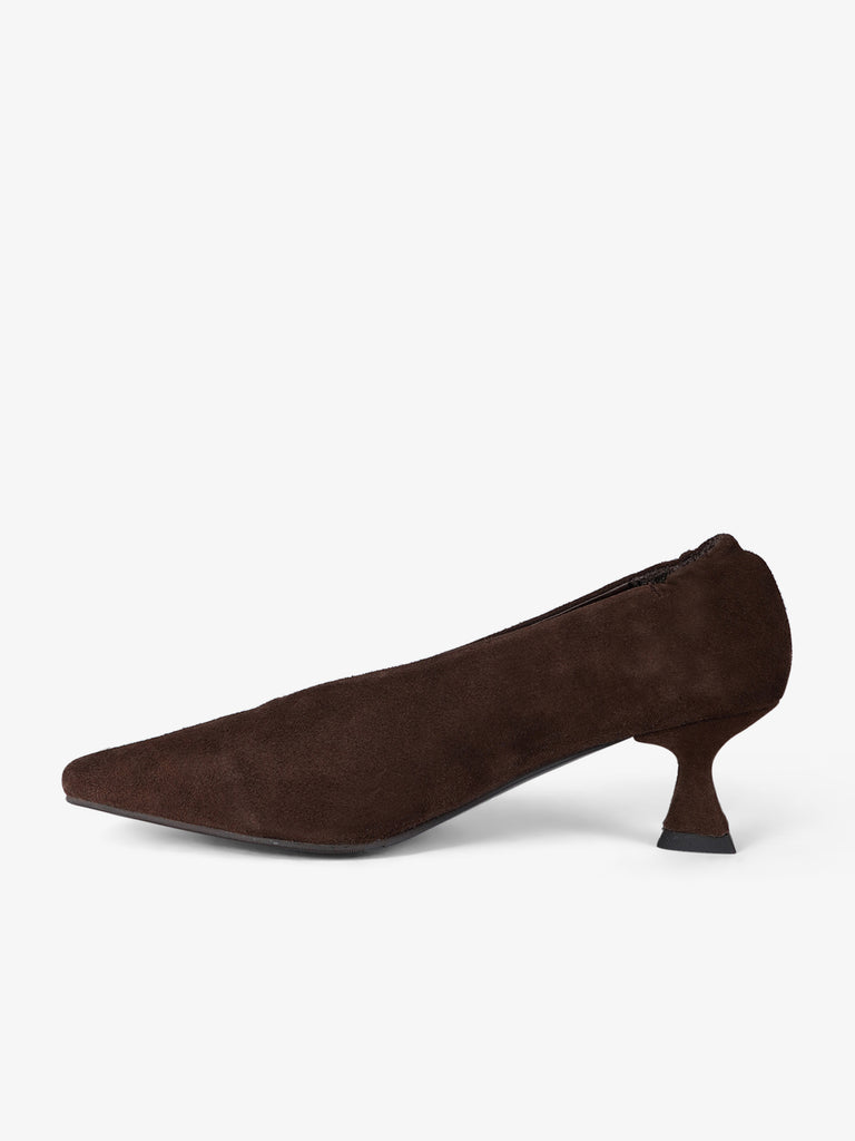 LA VITRINA décolleté donna pamplona 50 pelle marrone