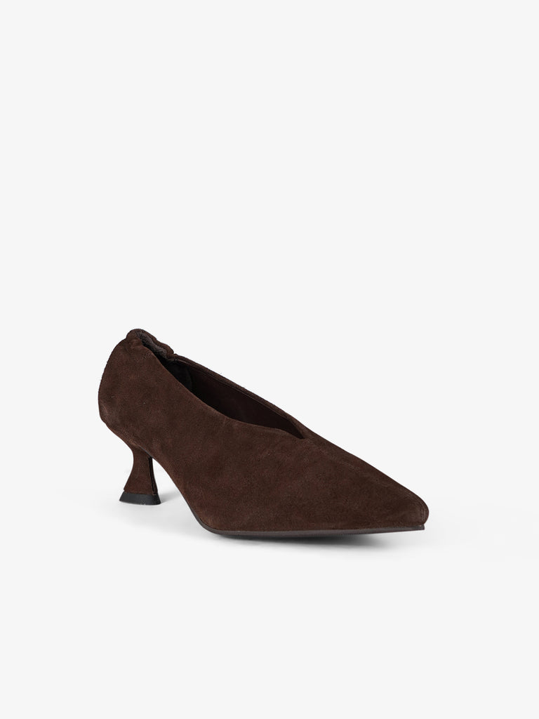 LA VITRINA décolleté donna pamplona 50 pelle marrone