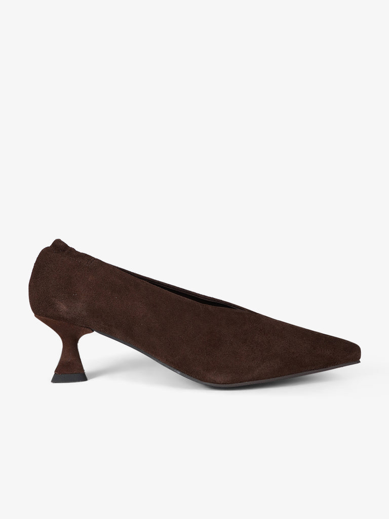 LA VITRINA décolleté donna pamplona 50 pelle marrone