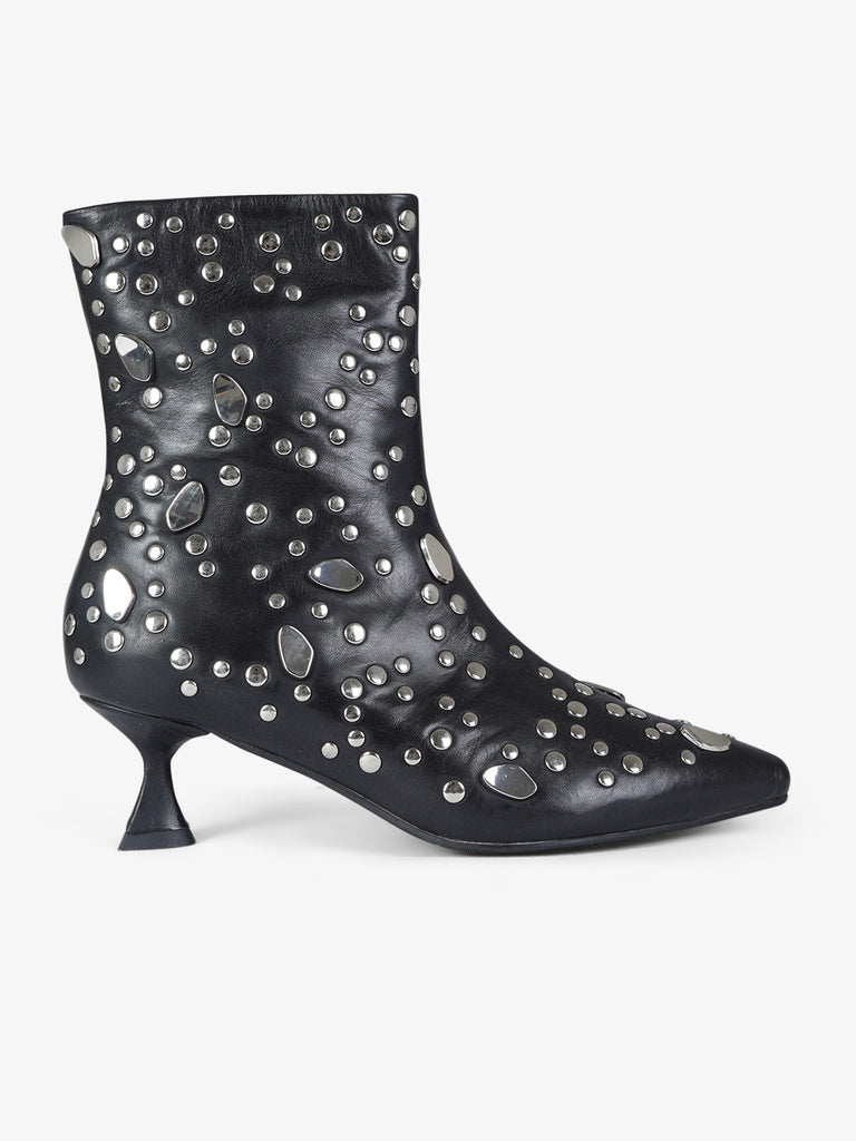 LA VITRINA stivaletti donna portocervo 50 pelle nero