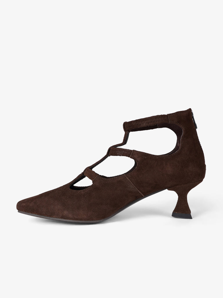 LA VITRINA ballerine donna roma 50 pelle marrone