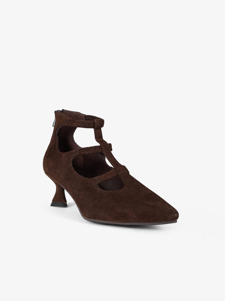 LA VITRINA ballerine donna roma 50 pelle marrone