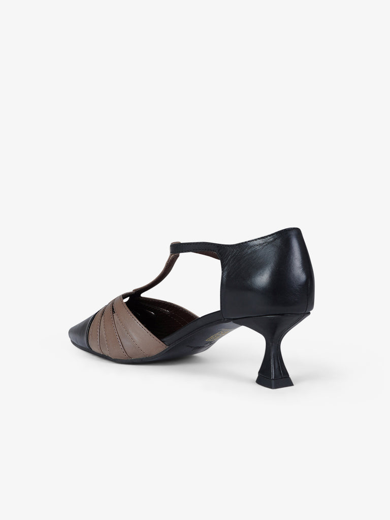 LA VITRINA décolleté donna taormina 50 pelle nero