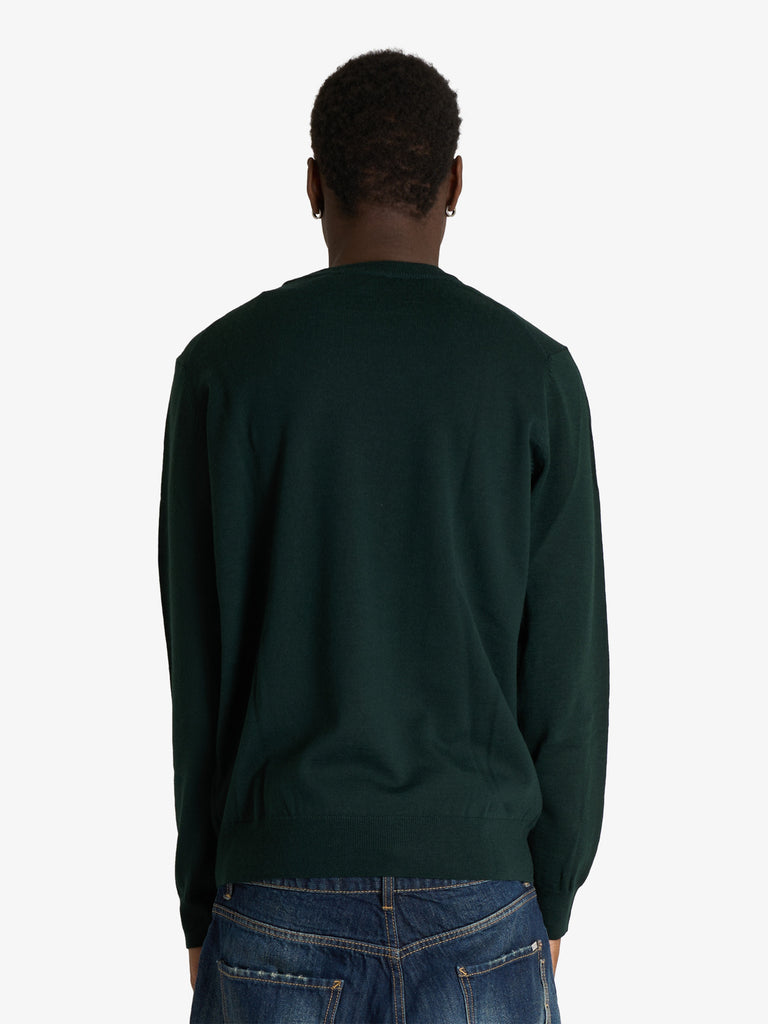 LACOSTE maglia pullover in misto lana uomo verde