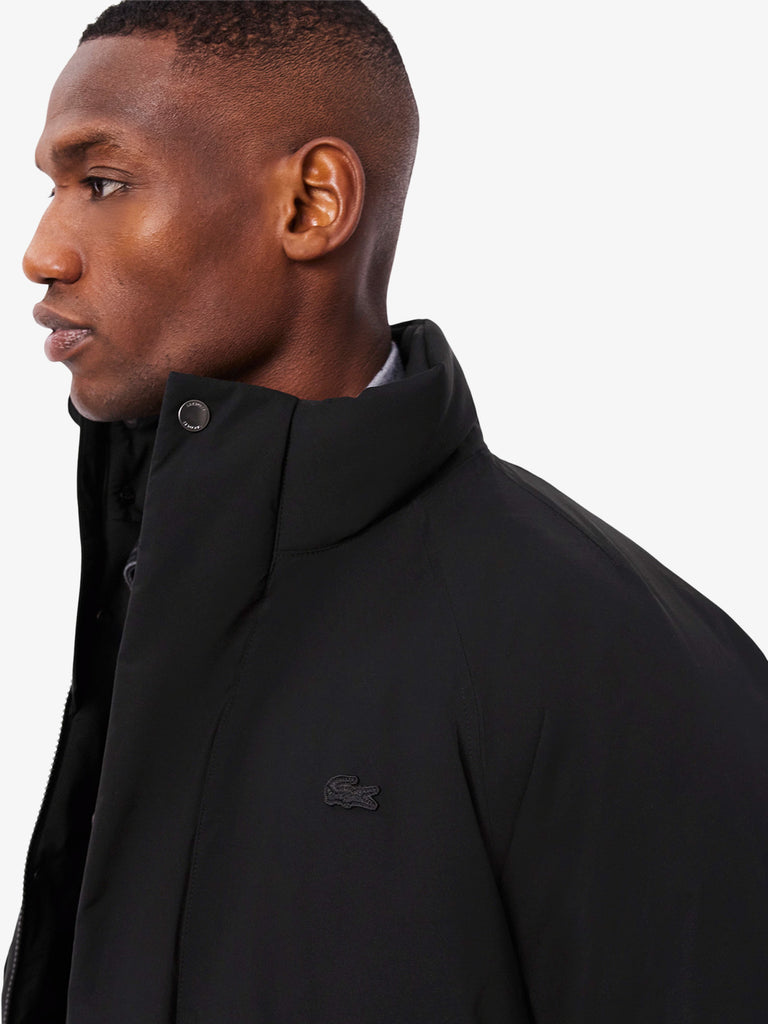 LACOSTE giubbotto imbottito impermeabile uomo nero