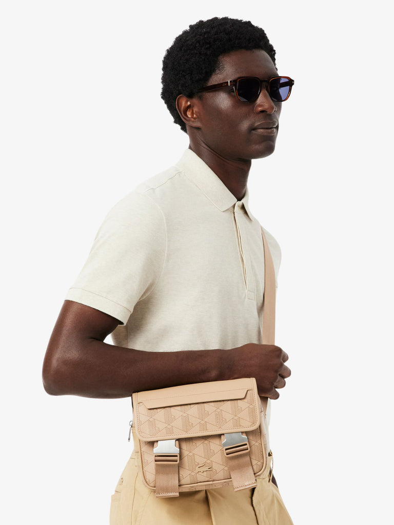 LACOSTE borsello uomo con patta e clip the blend