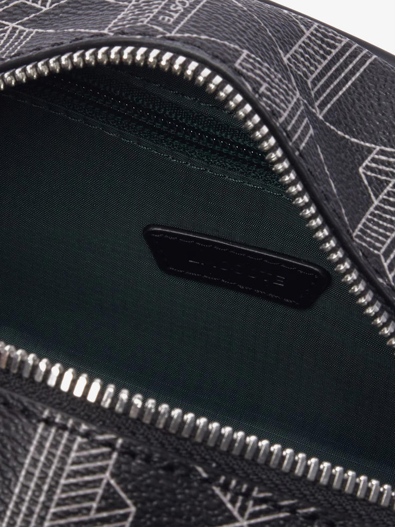 LACOSTE pochette uomo the blend toiletry pvc grigio