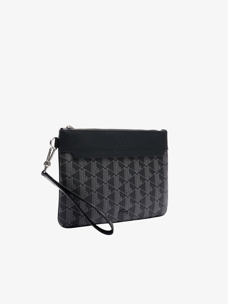 LACOSTE pochette uomo the blend pvc grigio