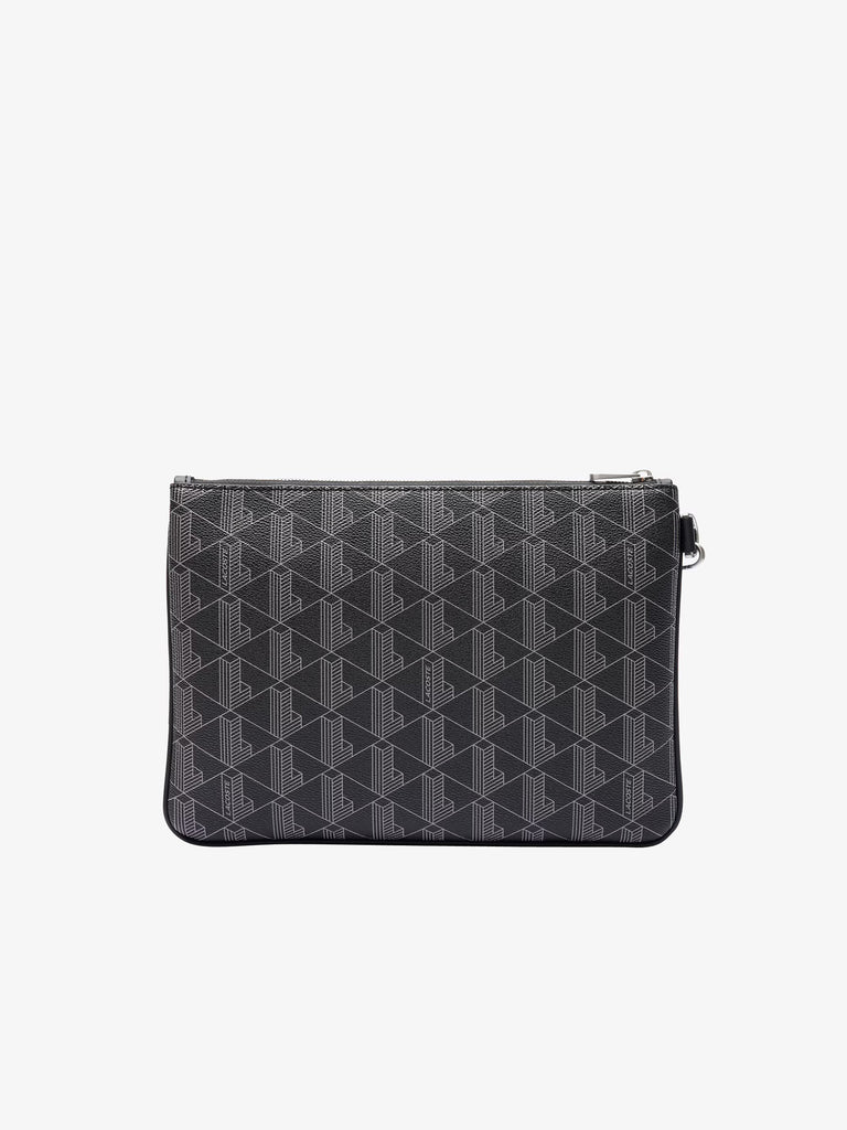 LACOSTE pochette uomo the blend pvc grigio