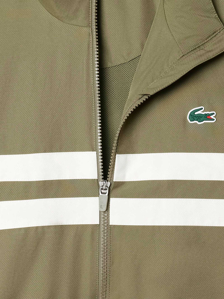 LACOSTE tuta da tennis stampata uomo verde