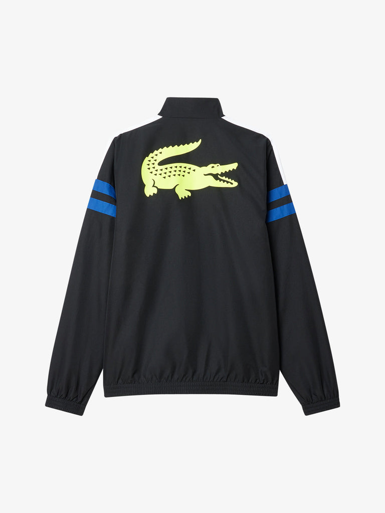 LACOSTE tuta da tennis stampata uomo nero