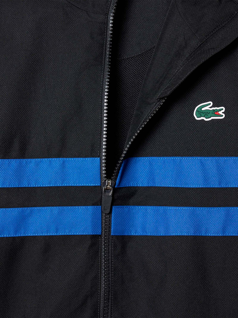 LACOSTE tuta da tennis stampata uomo nero