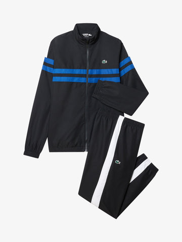 LACOSTE tuta da tennis stampata uomo nero
