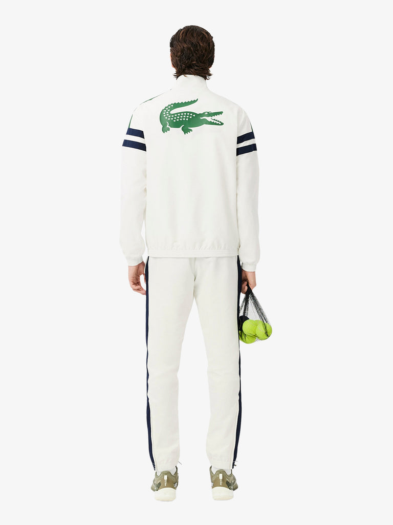 LACOSTE tuta sportiva da tennis stampata uomo bianco
