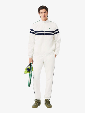 LACOSTE tuta sportiva da tennis stampata uomo bianco