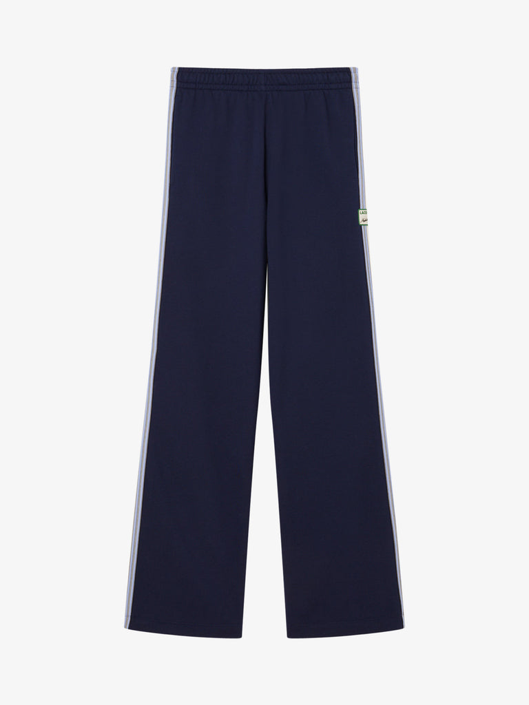 LACOSTE joggers felpati made in france donna blu cotone