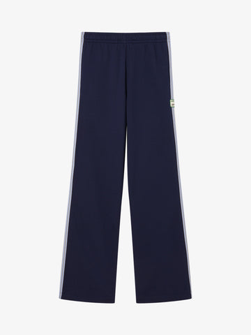 LACOSTE joggers felpati made in france donna blu cotone