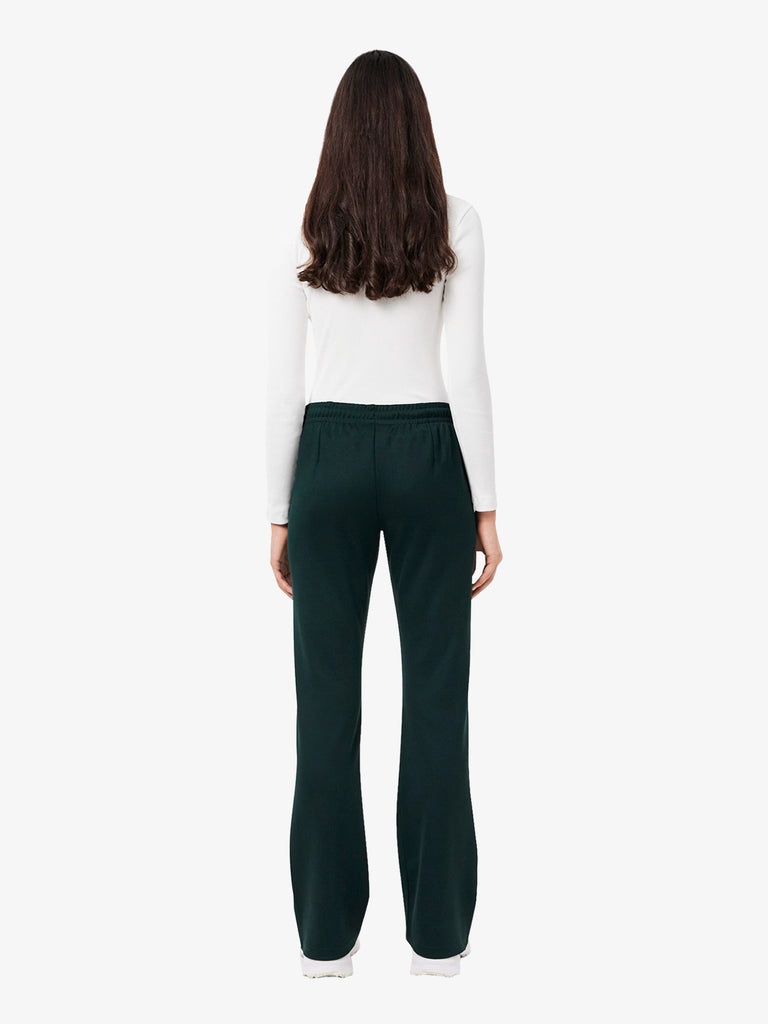 LACOSTE joggers felpati taglio svasato donna verde