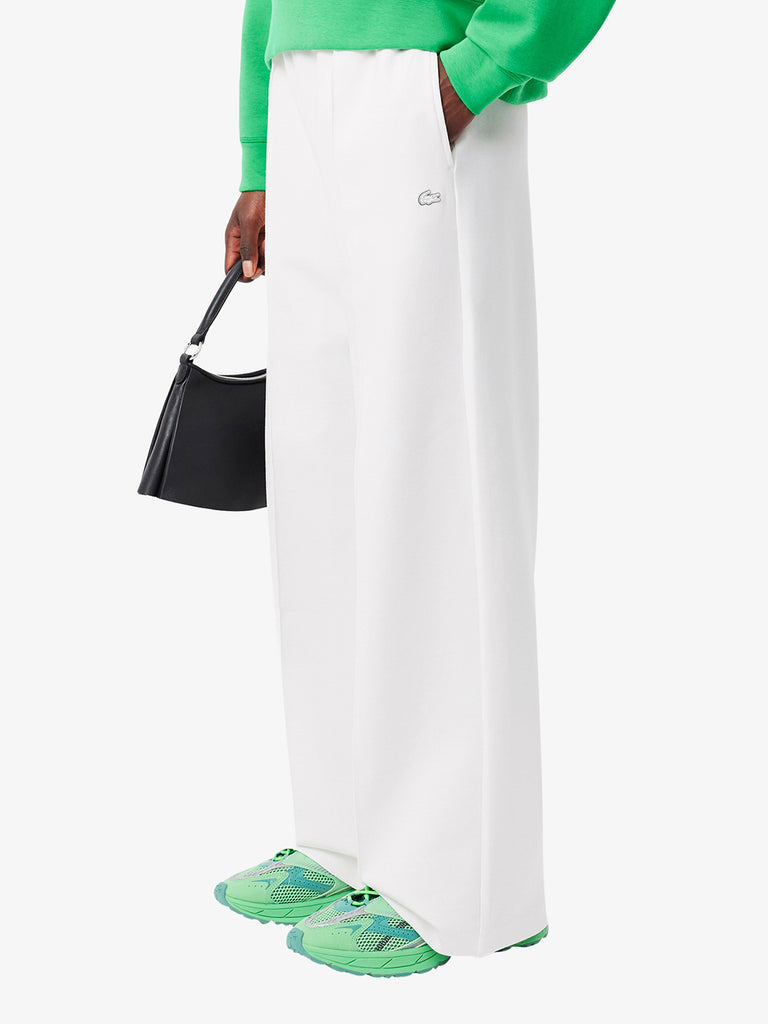 LACOSTE joggers della tuta donna bianco cotone