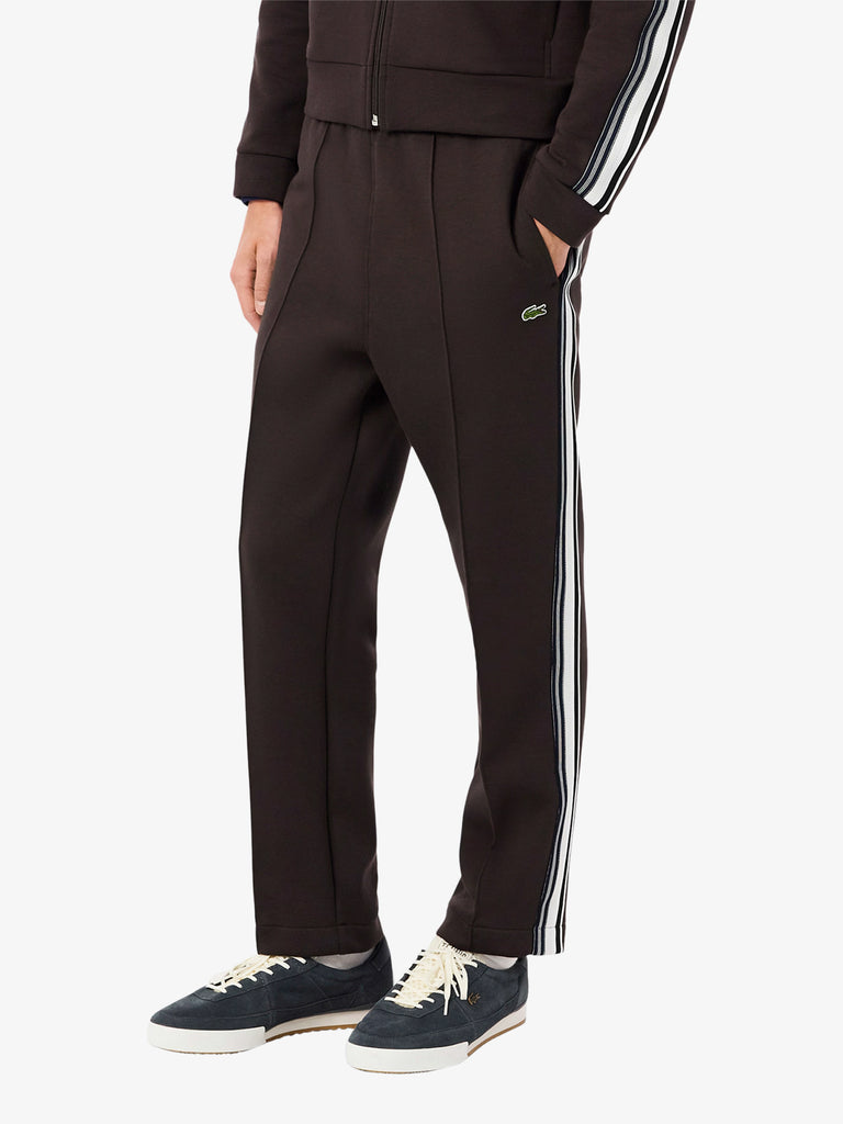 LACOSTE joggers felpati made in france uomo marrone
