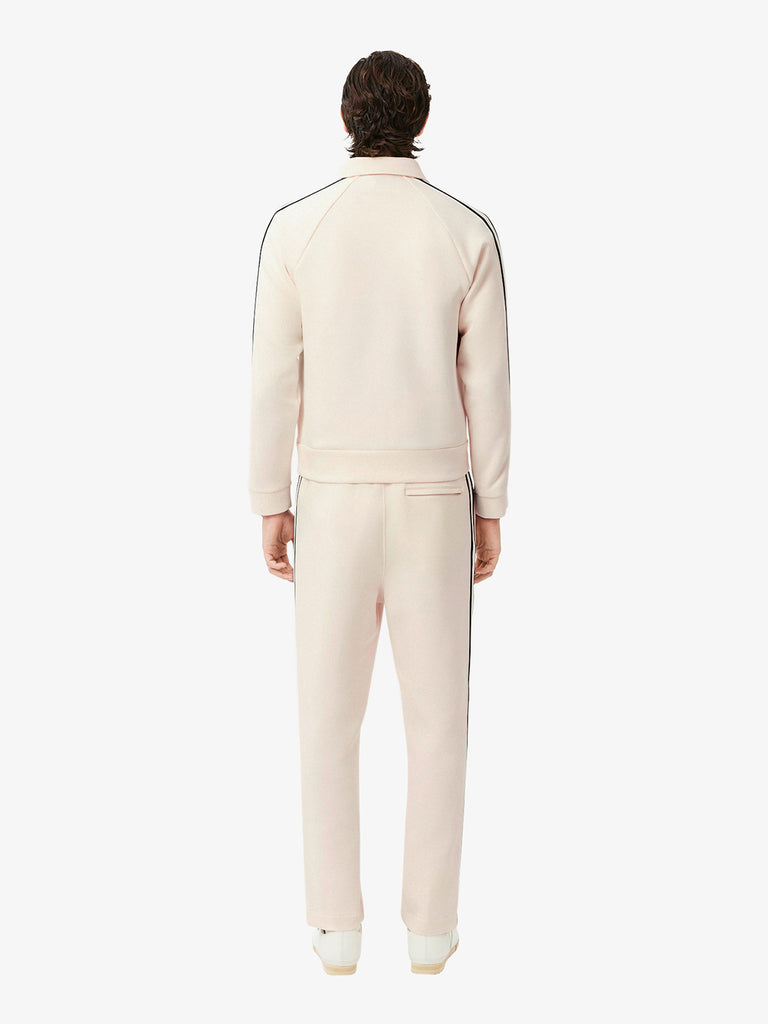 LACOSTE joggers felpati made in france uomo panna cotone