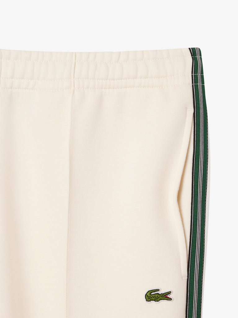 LACOSTE joggers felpati made in france uomo panna cotone