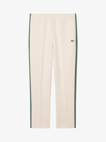 LACOSTE joggers felpati made in france uomo panna cotone