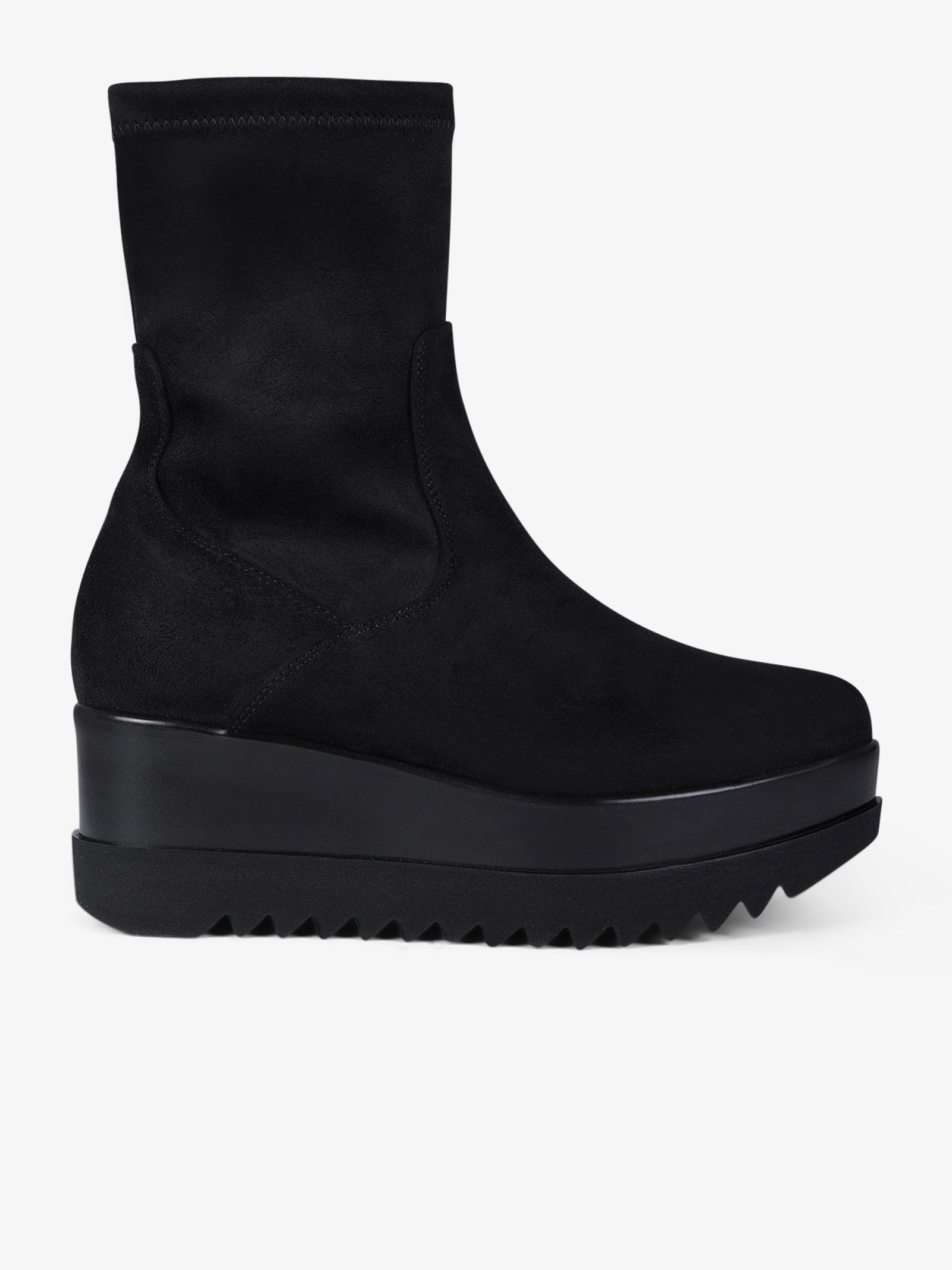 LORENZO MARI tronchetti donna clea 08 suede nero - Main Image